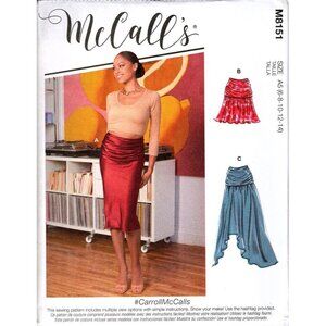 McCall's M8151 Misses 6 to 14 Mini, Maxi Skirts Uncut Sewing Pattern